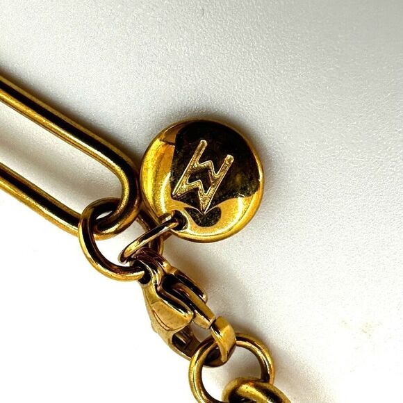 Gold tone link bracelet - Picture 6 of 7